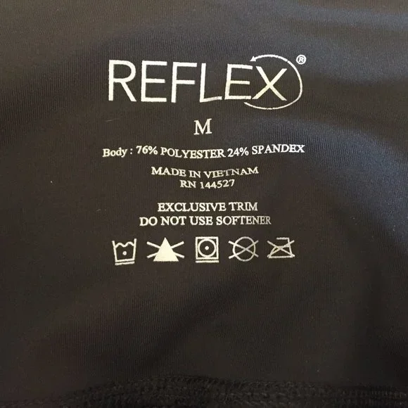 NWT Reflex black high waisted leggings, M - Picture 7 of 12